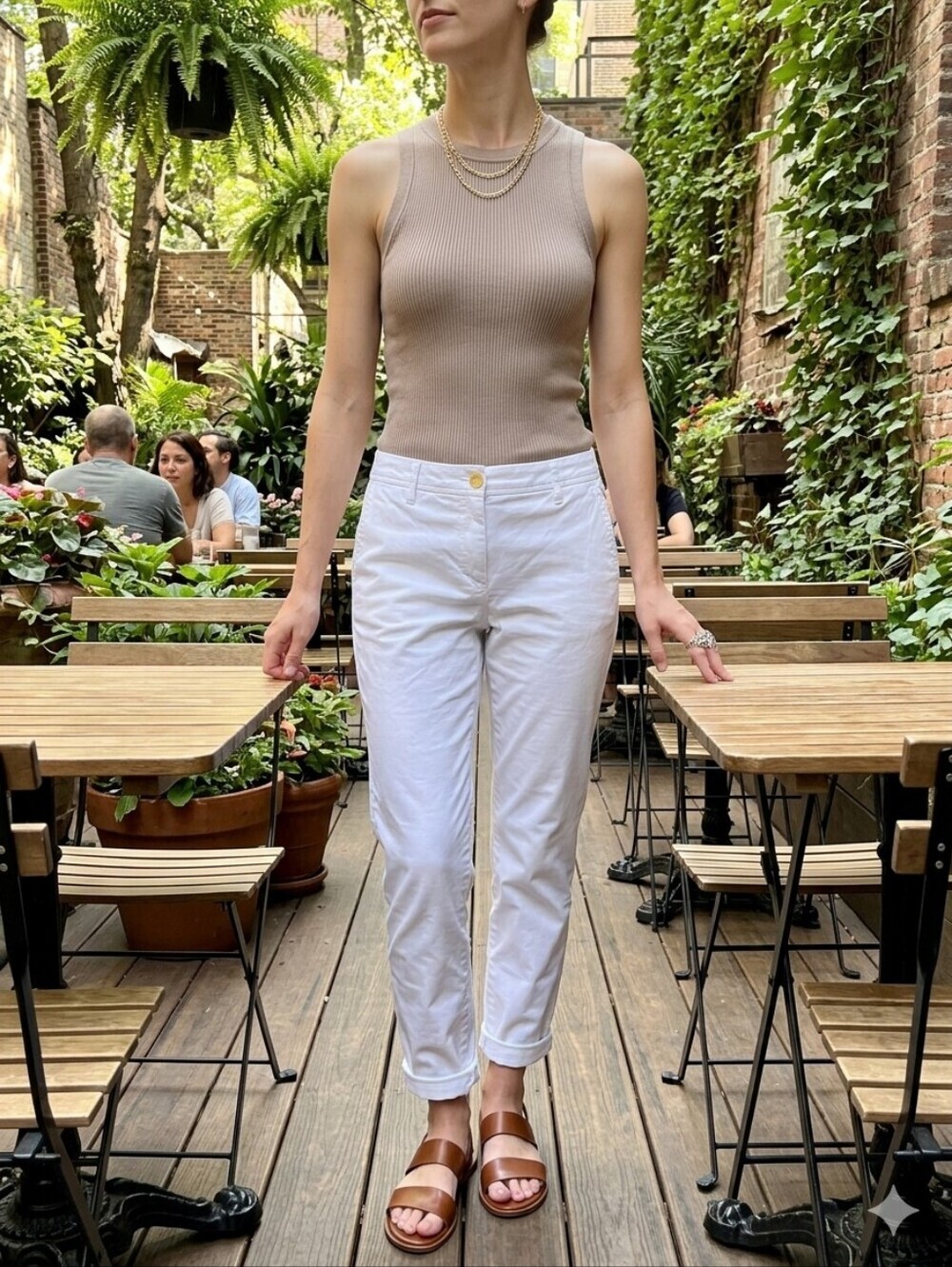 Talbots Women's White Minimalist Relaxed Chino Pants Size 6